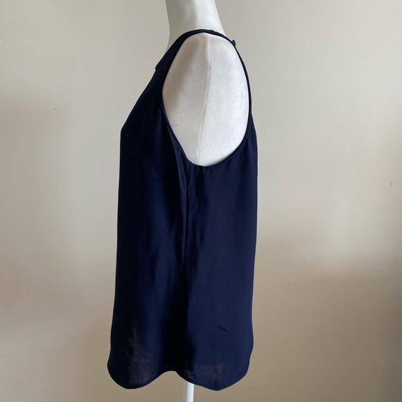J. Crew Navy Blue Viscose Tank - Picture 3 of 9